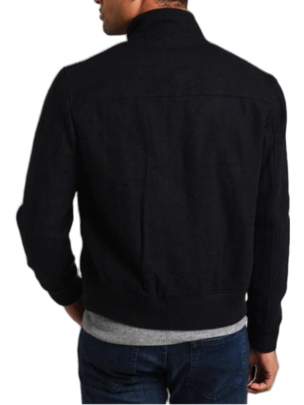 Rodd & Gunn Wallingford Bomber Jacket Mens XL Navy Wool Cotton Italian Fabric - Picture 2 of 14